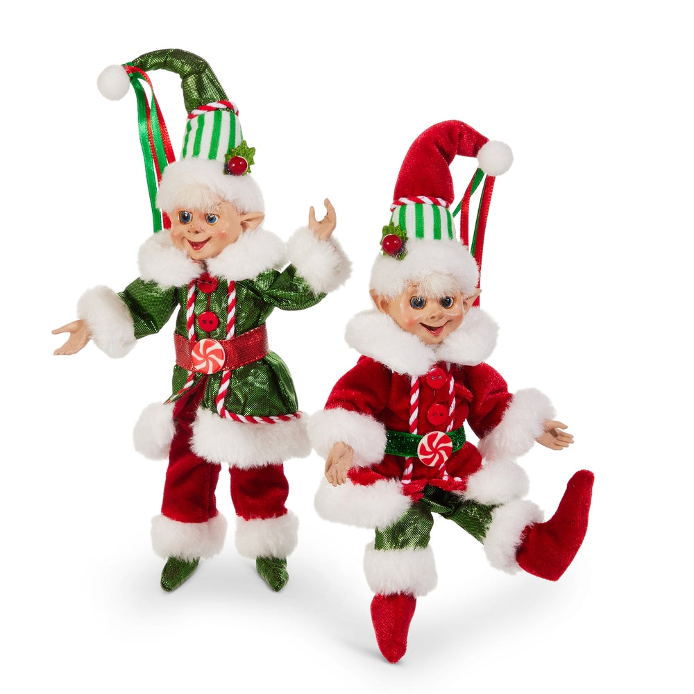 Christmas Carousel Collection - 7" Traditional Posable Elf