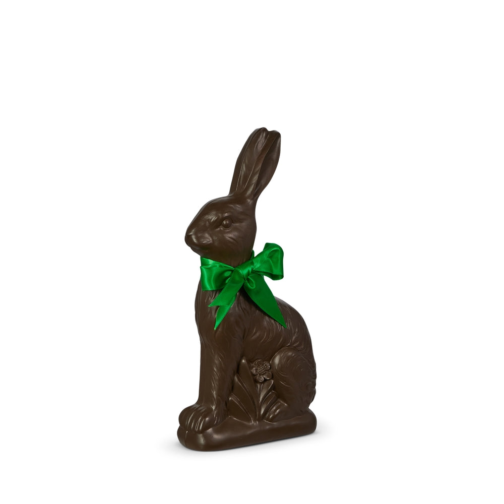 14" Resin Chocolate Bunny