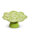 8.75" Ceramic Floral Bouquet Cake Plate