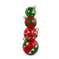 Christmas Carousel Collection - 38" Red and Green Stacked Ornaments