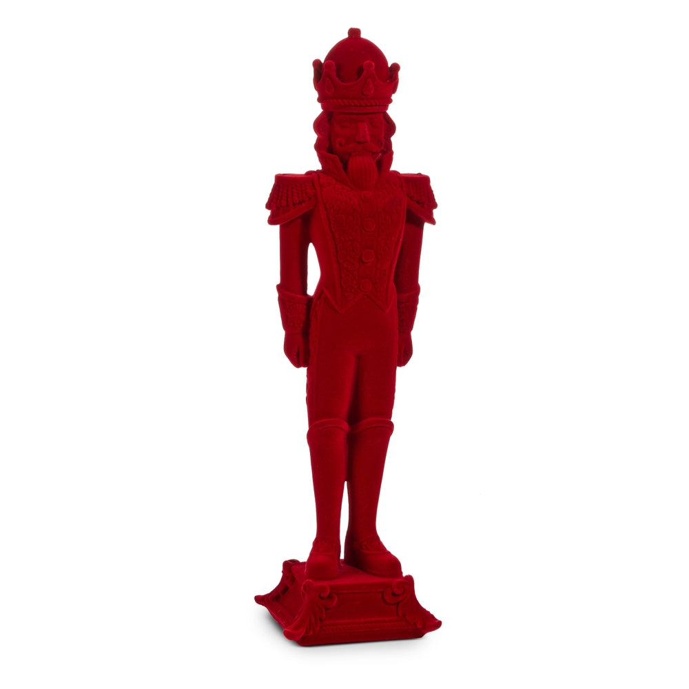 Christmas Carousel Collection - 14.25" Flocked Nutcracker