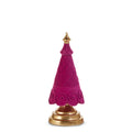 11.5" Pink Flocked Tree