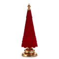 Christmas Carousel Collection - Red Flocked Tree