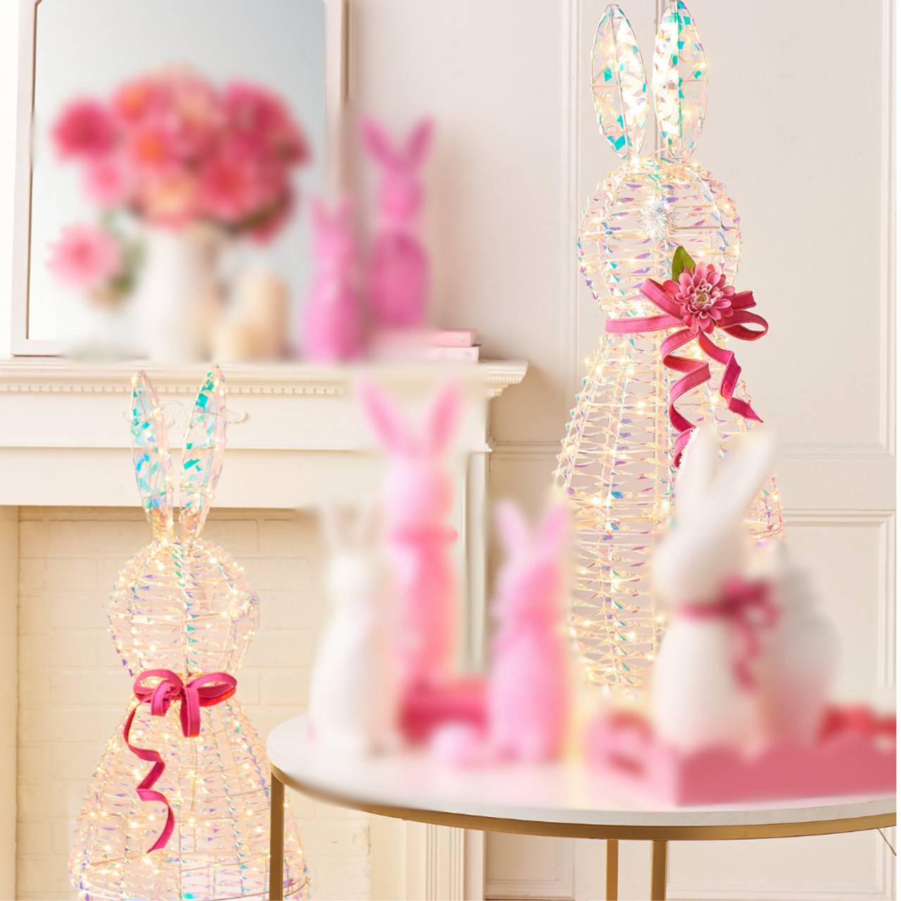 47" LED Lighted Bunny