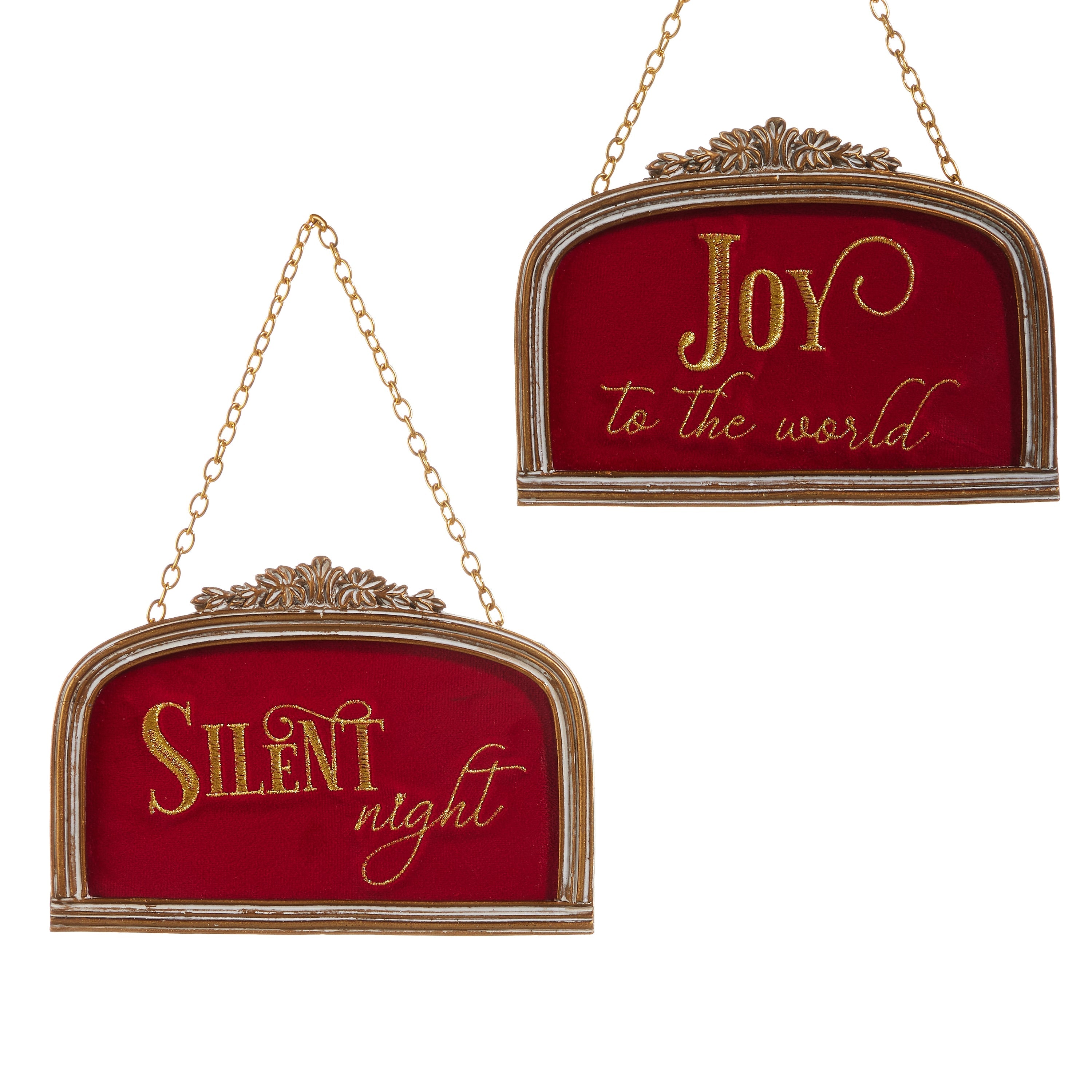 Christmas Carousel Collection - 7" Velvet Arch Ornament