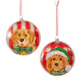 Christmas Carousel Collection - 5" Dog Holiday Disc Ornament