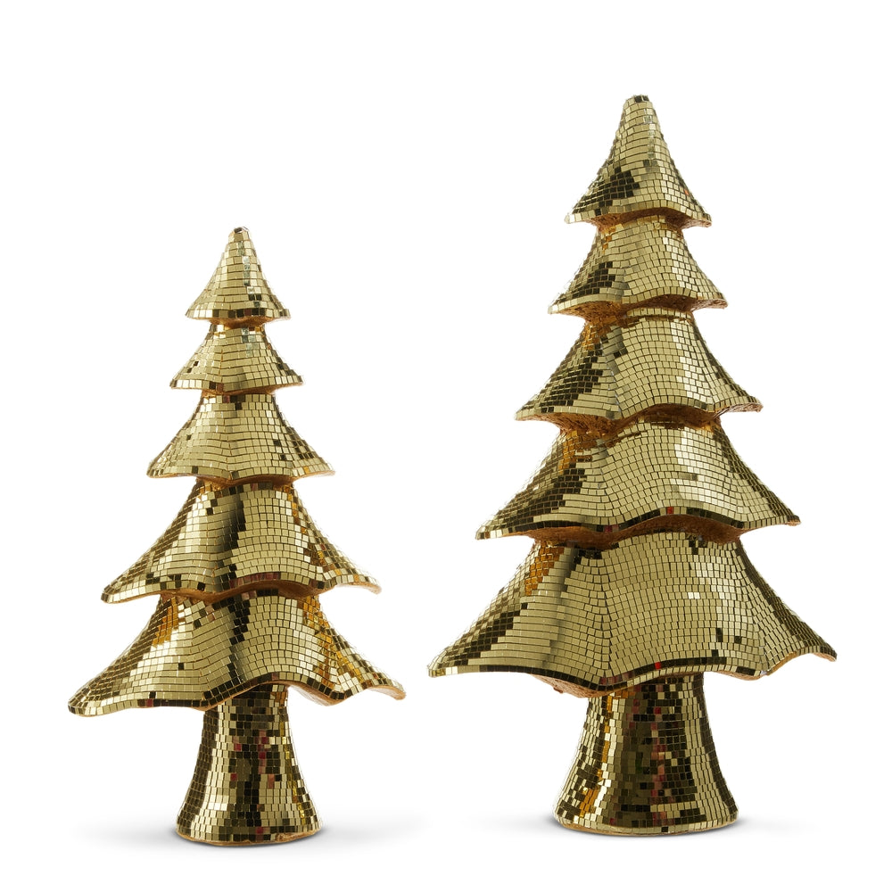 Christmas Carousel Collection - Gold Layered Disco Ball Tree