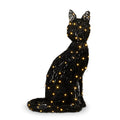 Halloween Carnival - 33" RATTAN LIGHTED BLACK CAT
