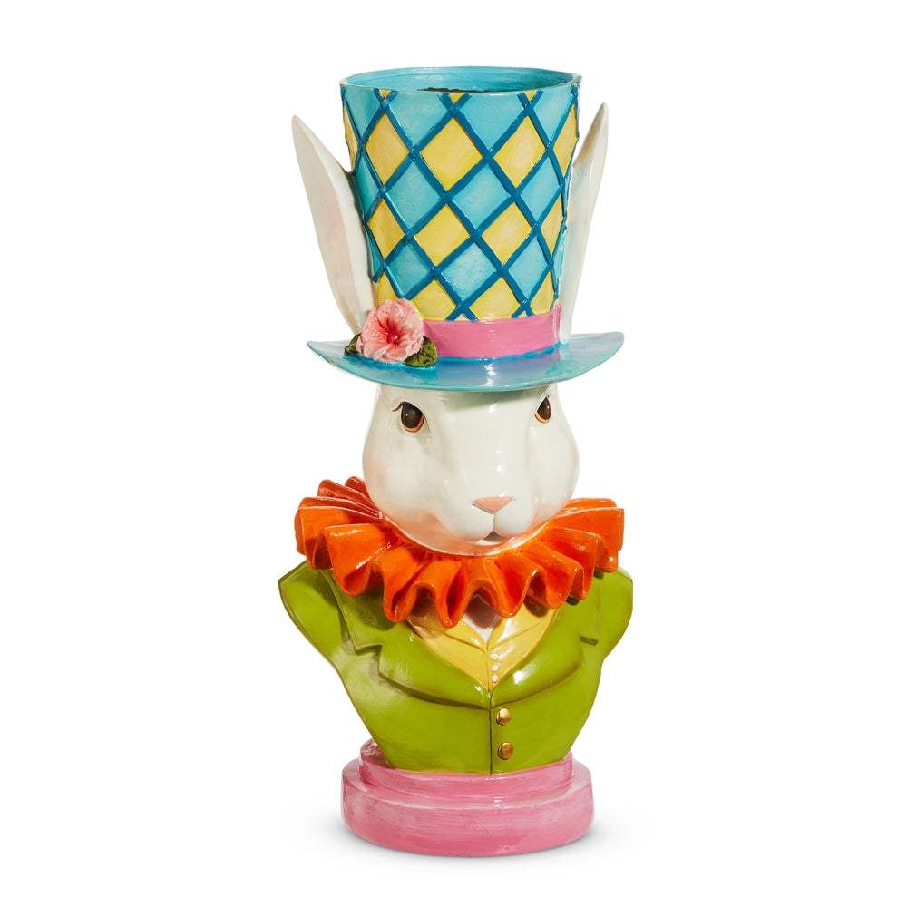 18" Royal Bunny Top Hat Flower Pot