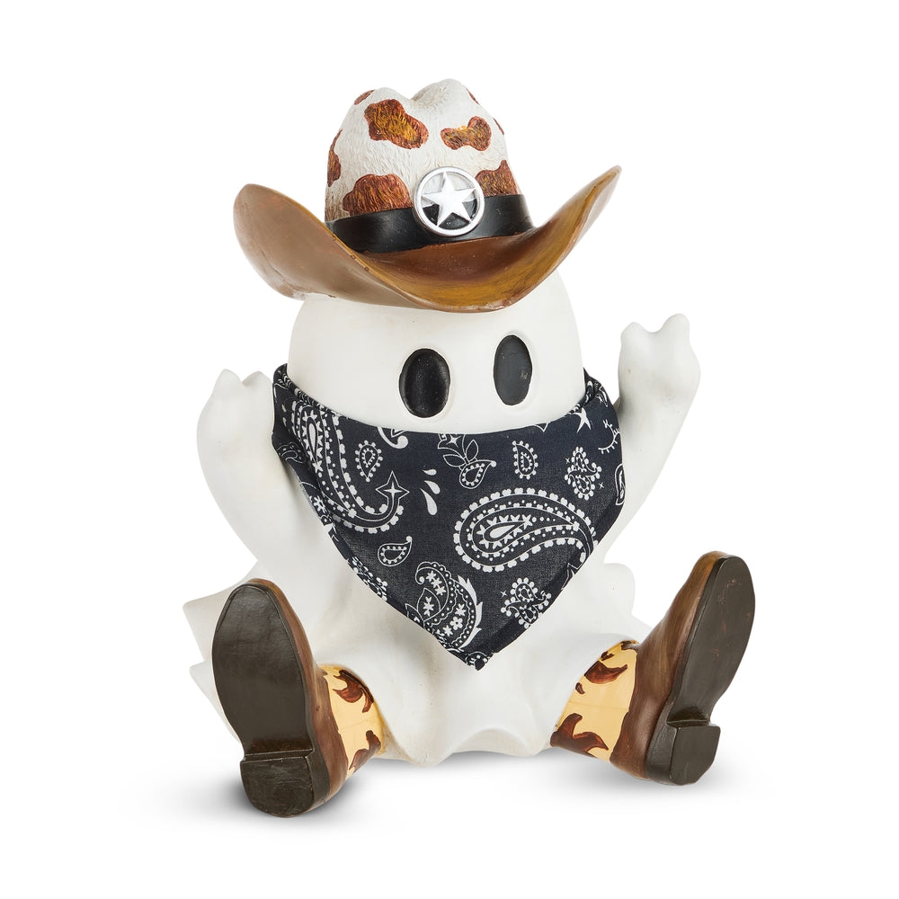 9" Sitting Cowboy Ghost