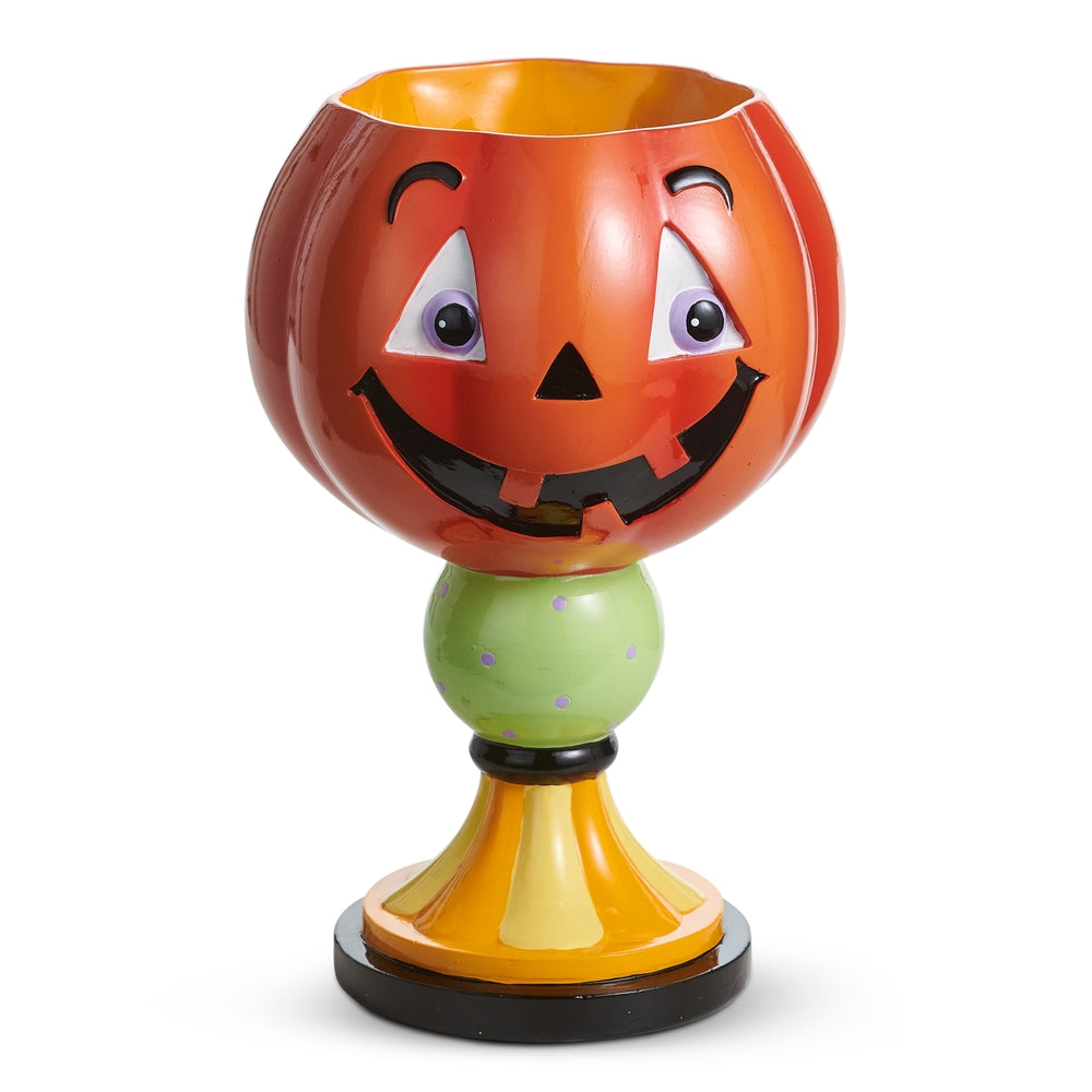 9.75" Jack-O-Lantern Candy Dish