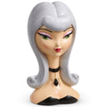 12.5" Witch Bust with White Hair