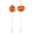 Happy Jack Pumpkin Yard Stake - SET OF 2