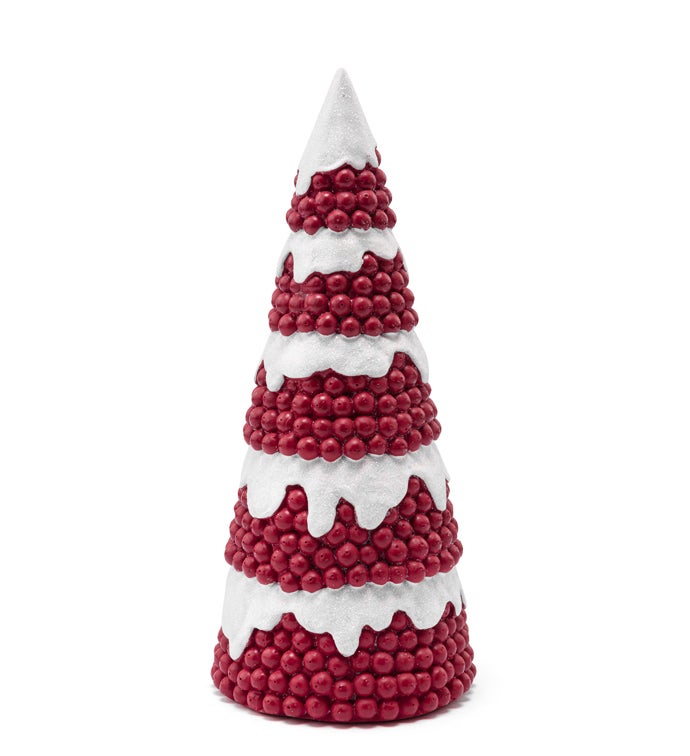 Christmas Carousel Collection - 10.25" Hollyberry Christmas Tree