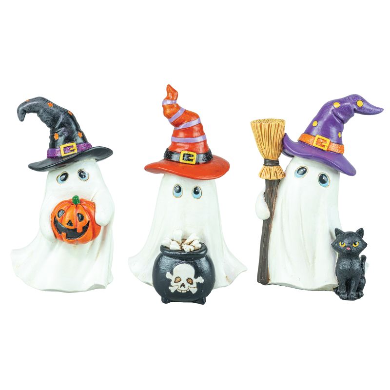 Tabletop Trick or Treater Ghosts - Set of 3