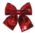 Valentine's Day - 10.2" RED SEQUIN BOW
