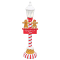 14" Candied Gingerbread Lamppost Tabletop