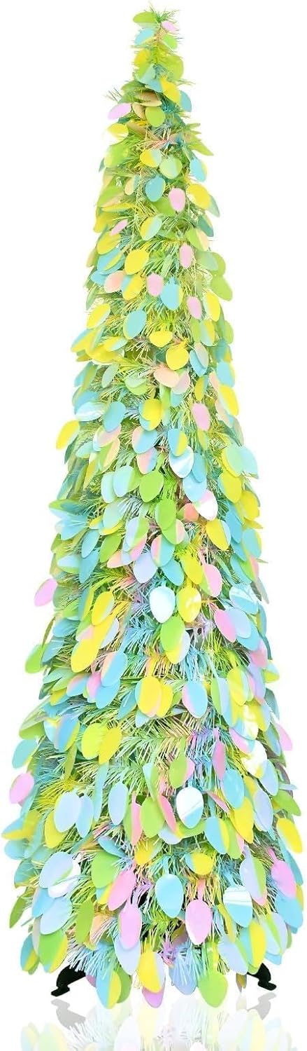 5FT Colorful Easter Egg Tree