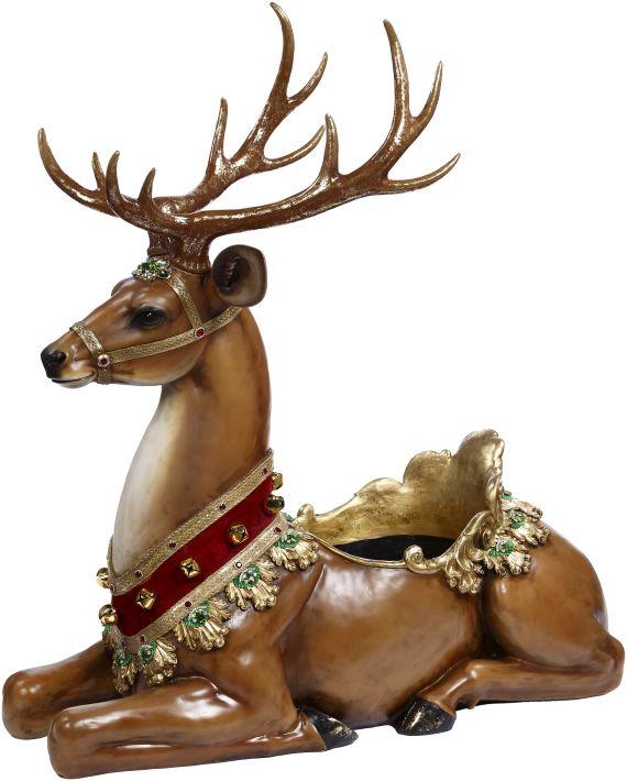 Christmas Carousel Collection - 4'FT Sitting Deer