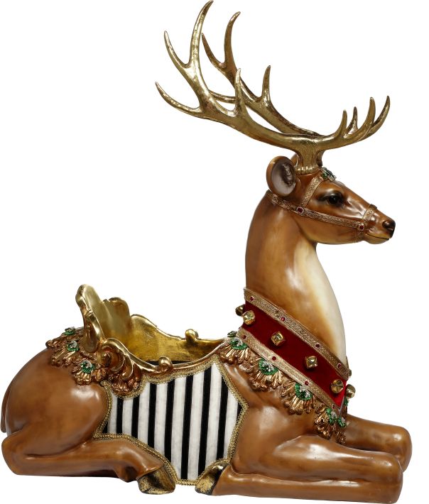 Christmas Carousel Collection - 4'FT Sitting Deer
