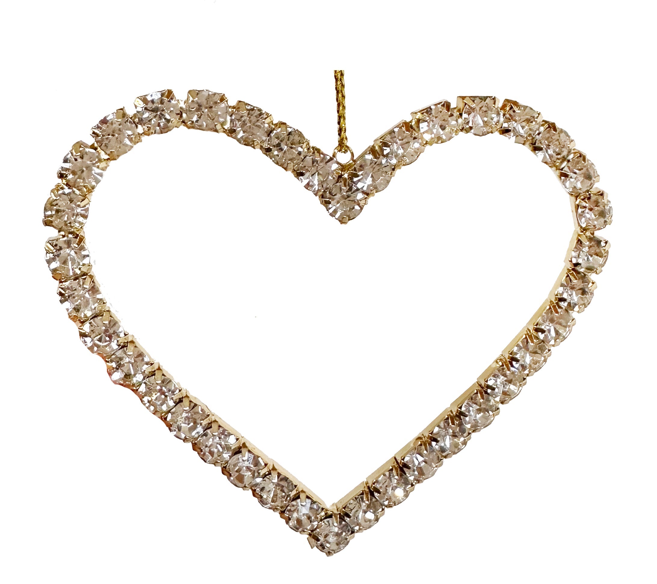 Cupids Valentine - Luxe 3.1" Bling Heart Ornament