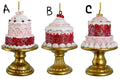 Valentine's Day - 4" Pink & Red Cake Ornament