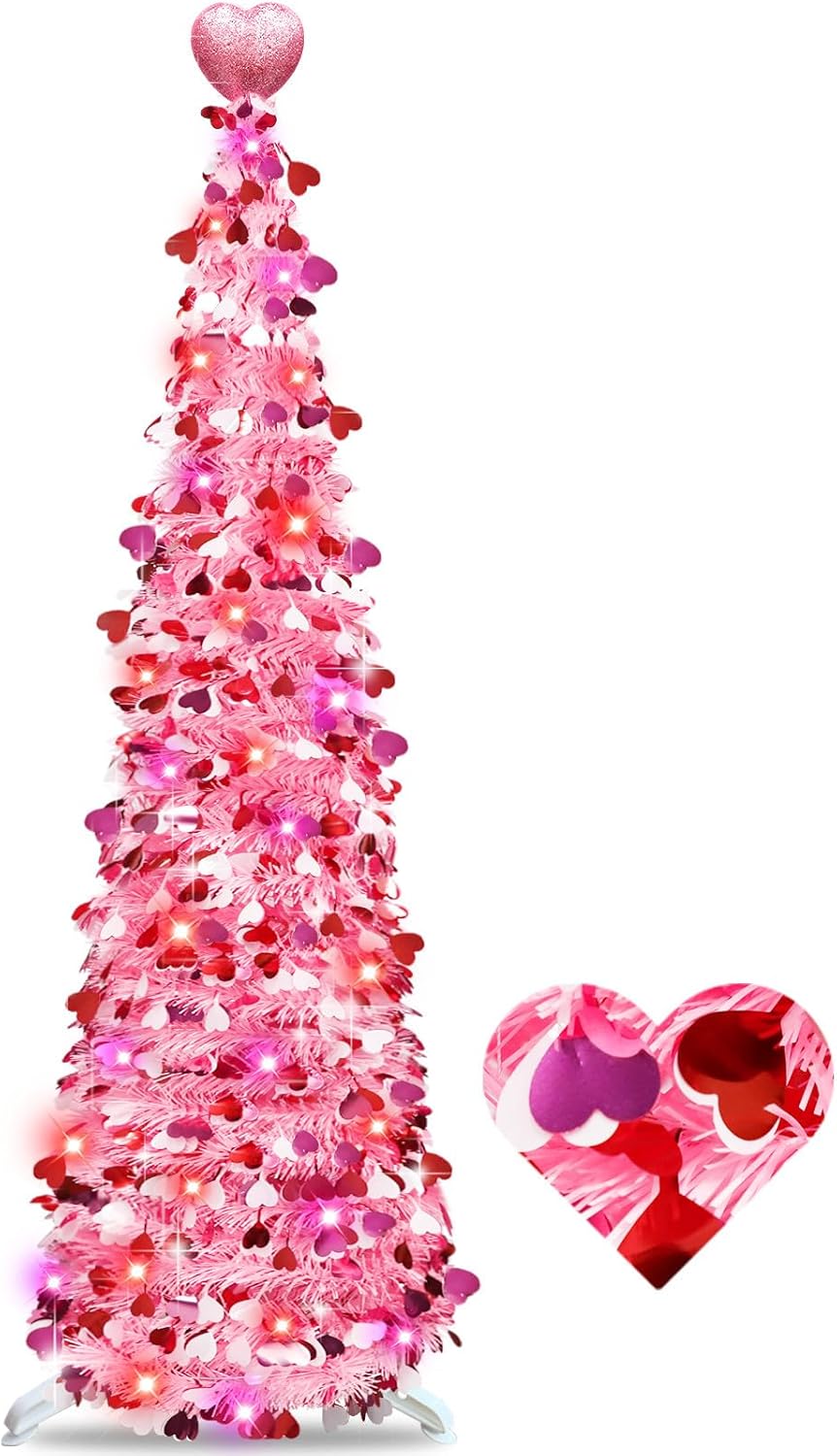 Cupid's Valentine - 5FT Valentines Tree with Lights
