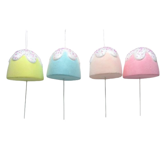 Santa's Sweet Shoppe Collection - Set of 4 Pastel 8" Gumdrop Ornaments