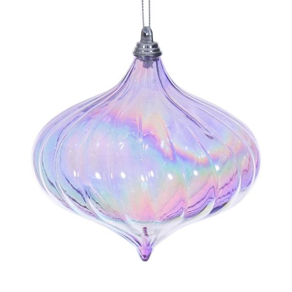 Santa's Sweet Shoppe Collection - Luxe Enamel 4.75" Iridescent Glossy Onion Ornament