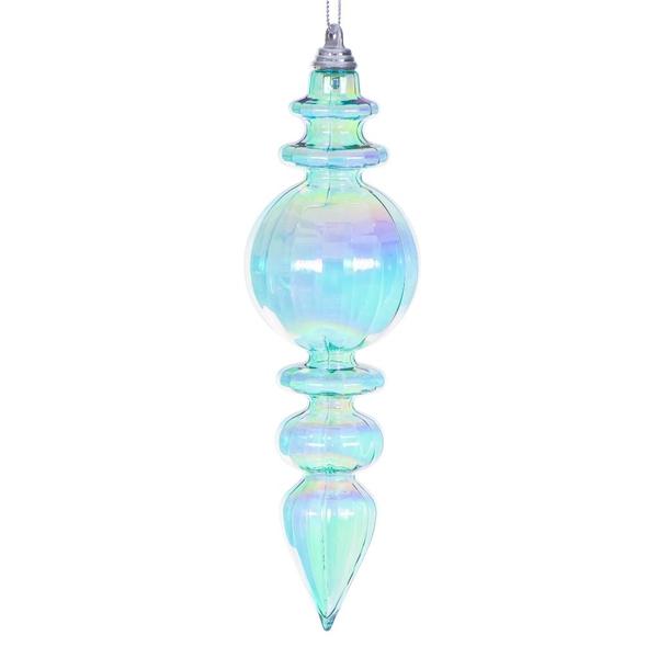 Santa's Sweet Shoppe Collection - Luxe Enamel 7.5" Iridescent Glossy Finial Ornament