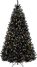 6ft Pre-Lit Black Tree