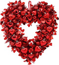 Valentine's Day - 17.7"RED HEART WREATH