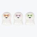 6" - SET OF 3 CERAMIC GHOST TRINKET TRAY'S