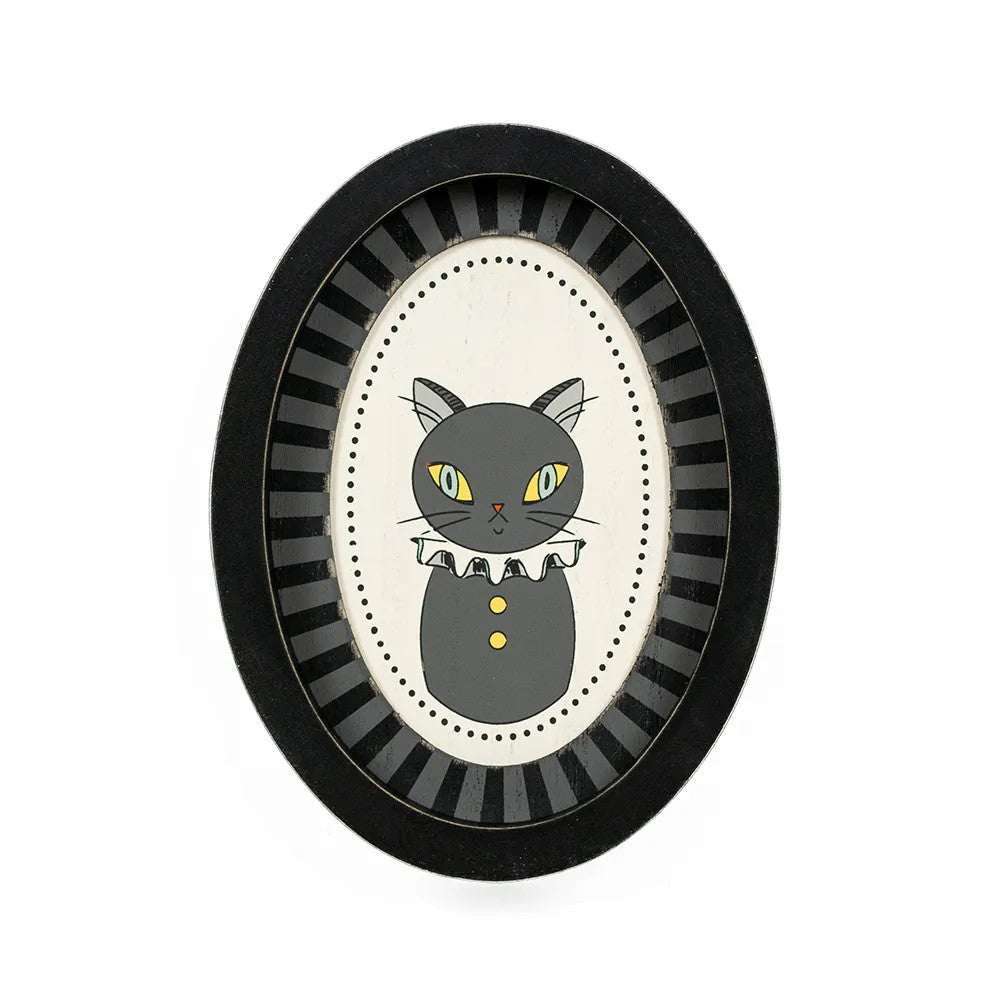 6X8" Sweet & Spooky CAT Wood Frame Sign