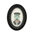 6X8" Sweet & Spooky FRANKIE Wood Frame Sign