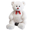 Valentine's Day - 34" WHITE BEAR WITH RED RIBBON BOW