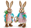 30"H SISAL BUNNY COUPLE - SET OF 2
