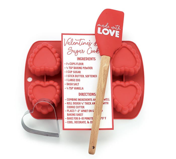 Valentine's Day - VALENTINE SILICONE MOLD BAKING GIFT SET