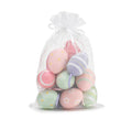 12 EGG ORNAMENTS IN NET BAG