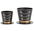 Christmas Carousel Collection - NUTCRACKER HAT PLANTER SET OF 2