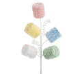 Santa's Sweet Shoppe Collection -  11.5" COLORFUL MARSHMALLOWS PICK SPRAY