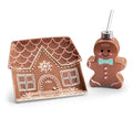 Santa's Sweet Shoppe Collection - GINGERBREAD TUMBLER AND TRAY SET