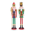 CHRISTMAS CAROUSEL COLLECTION - 26" TIN SOLDIERS NUTCRACKERS - SET OF 2
