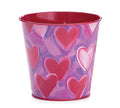 Valentine's Day - 4" PAINTERLY HEARTS POT COVER
