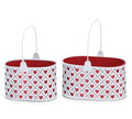 Valentine's Day - TIN NESTED HEART BASKETS - SET OF 2