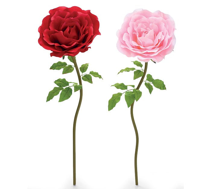 Valentine's Day - 47"H SILK EXTRA LARGE ROSE