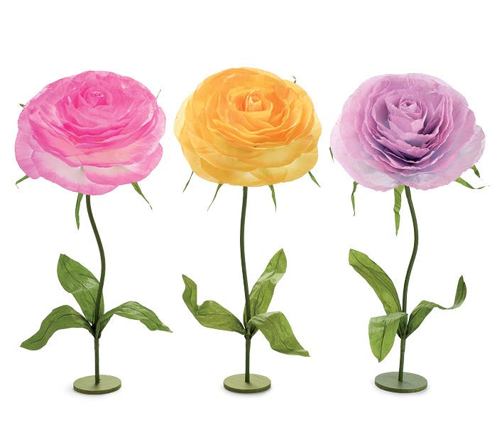 EXTRA LARGE FLOWERS - SET OF 3