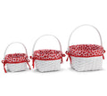 Valentine's Day - VALENTINE NESTED WOOD CHIP BASKETS - SET OF 3