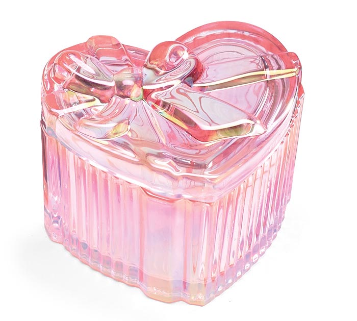 Valentine's Day - HEART SHAPE GLASS TRINKET DISH