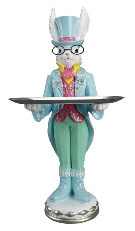 24.13" RESIN MR. SERVER BUNNY METAL PLATE